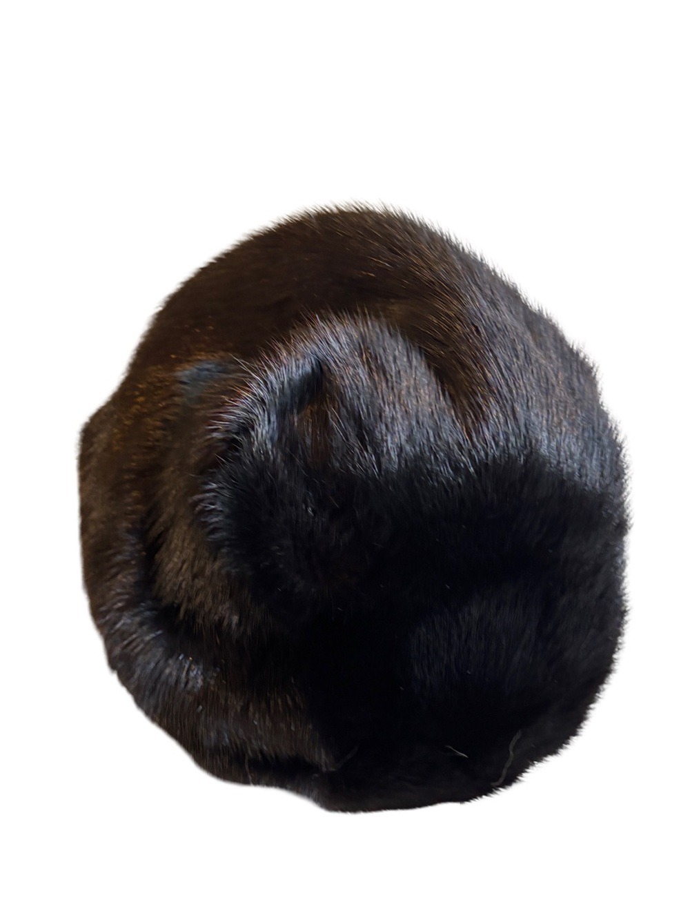 Luxury Vintage Black Faux Fur Hat Small - Picture 3 of 5